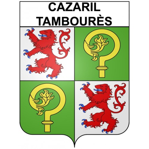 Cazaril-Tambourès 31 ville Stickers blason autocollant adhésif