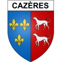 Pegatinas escudo de armas de Cazères adhesivo de la etiqueta engomada