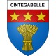 Cintegabelle 31 ville Stickers blason autocollant adhésif