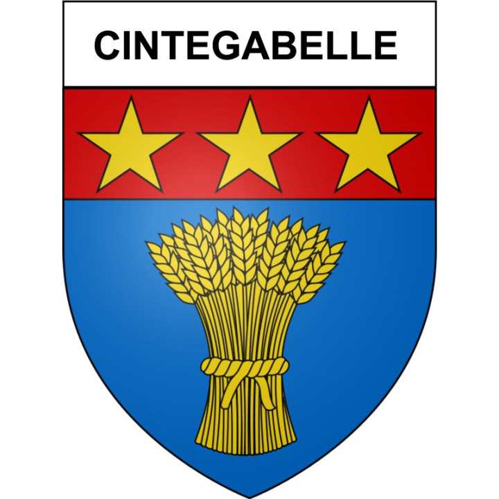 Cintegabelle 31 ville Stickers blason autocollant adhésif