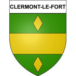 Clermont-le-Fort 31 ville Stickers blason autocollant adhésif