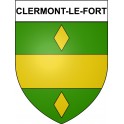 Clermont-le-Fort 31 ville Stickers blason autocollant adhésif