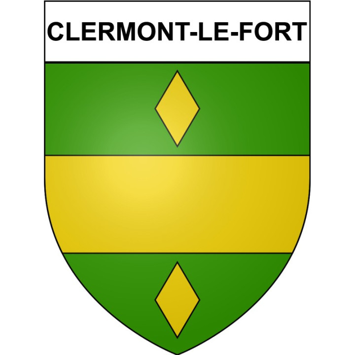 Clermont-le-Fort 31 ville Stickers blason autocollant adhésif