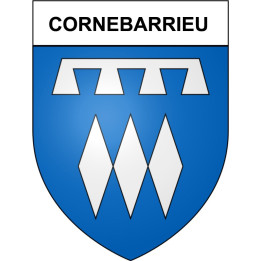 Cornebarrieu 31 ville Stickers blason autocollant adhésif