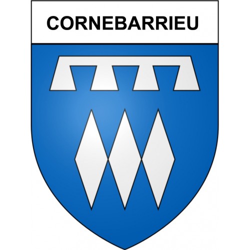 Cornebarrieu 31 ville Stickers blason autocollant adhésif