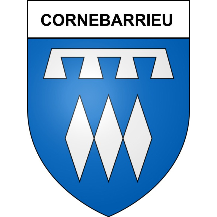 Cornebarrieu 31 ville Stickers blason autocollant adhésif