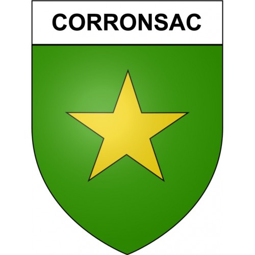 Pegatinas escudo de armas de Bazas adhesivo de la etiqueta engomada