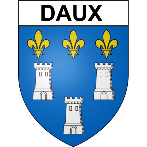 Daux 31 ville Stickers blason autocollant adhésif