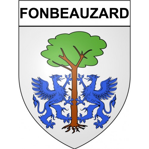 Stickers coat of arms Bazas adhesive sticker