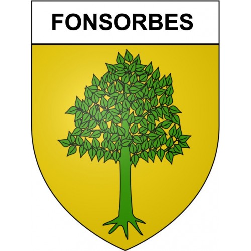 Stickers coat of arms Bazas adhesive sticker