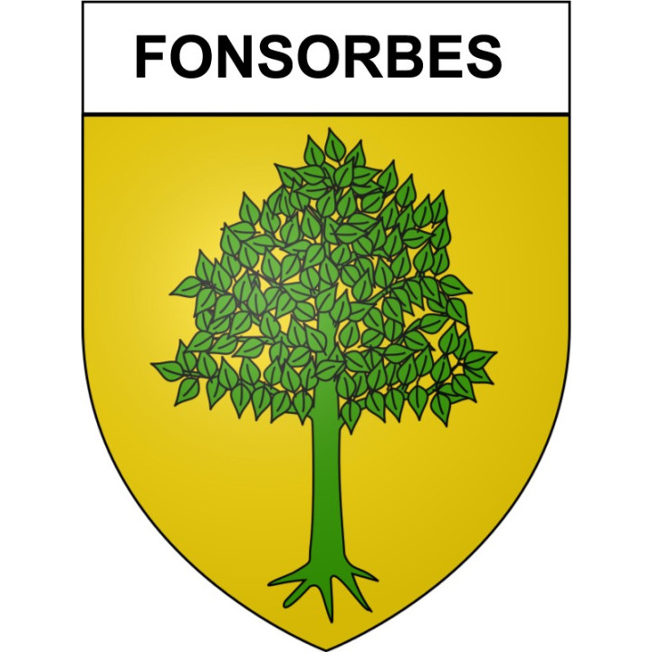 Fonsorbes 31 ville Stickers blason autocollant adhésif