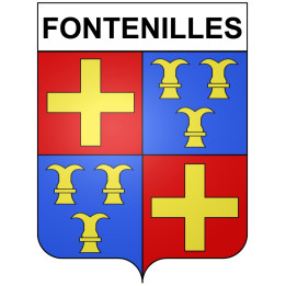 Fontenilles 31 ville Stickers blason autocollant adhésif