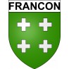 Francon 31 ville Stickers blason autocollant adhésif