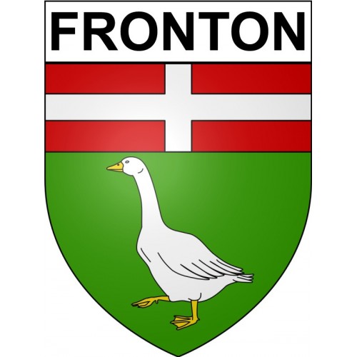 Pegatinas escudo de armas de Bazas adhesivo de la etiqueta engomada