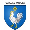 Gaillac-Toulza 31 ville Stickers blason autocollant adhésif