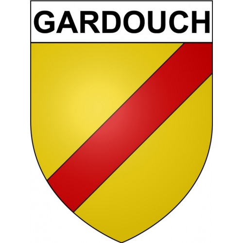 Gardouch 31 ville Stickers blason autocollant adhésif