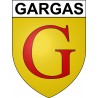 Gargas 31 ville Stickers blason autocollant adhésif
