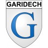 Garidech 31 ville Stickers blason autocollant adhésif