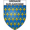 Stickers coat of arms Bazas adhesive sticker