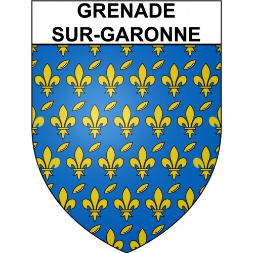 Stickers coat of arms Bazas adhesive sticker