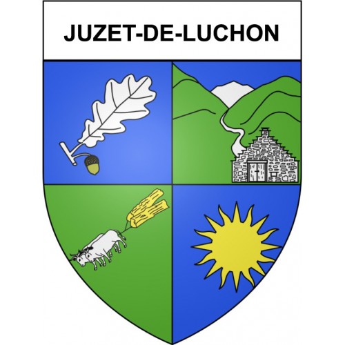 Juzet-de-Luchon 31 ville Stickers blason autocollant adhésif