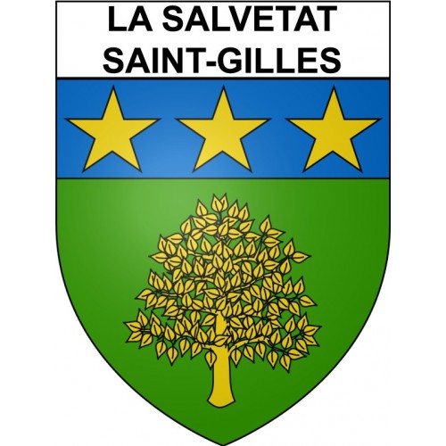 Stickers coat of arms Bazas adhesive sticker
