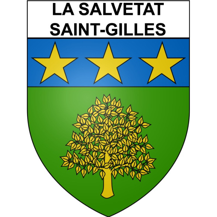 Stickers coat of arms Bazas adhesive sticker