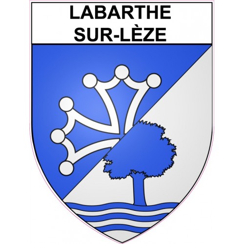 Labarthe-sur-Lèze 31 ville Stickers blason autocollant adhésif