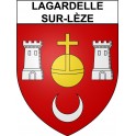 Lagardelle-sur-Lèze 31 ville Stickers blason autocollant adhésif