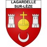 Lagardelle-sur-Lèze 31 ville Stickers blason autocollant adhésif