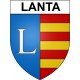 Stickers coat of arms Bazas adhesive sticker