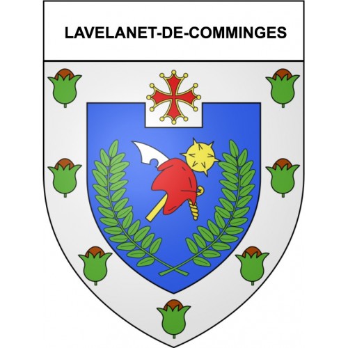 Stickers coat of arms Bazas adhesive sticker