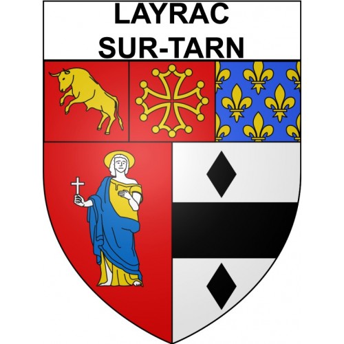 Layrac-sur-Tarn 31 ville Stickers blason autocollant adhésif