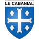 Le Cabanial 31 ville Stickers blason autocollant adhésif
