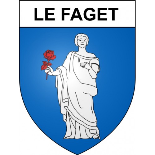 Le Faget 31 ville Stickers blason autocollant adhésif