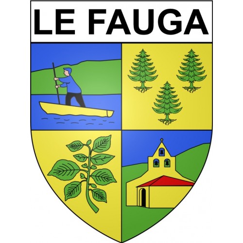 Le Fauga 31 ville Stickers blason autocollant adhésif