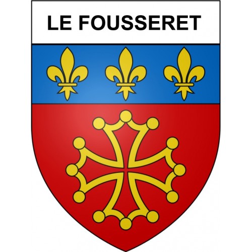 Le Fousseret 31 ville Stickers blason autocollant adhésif