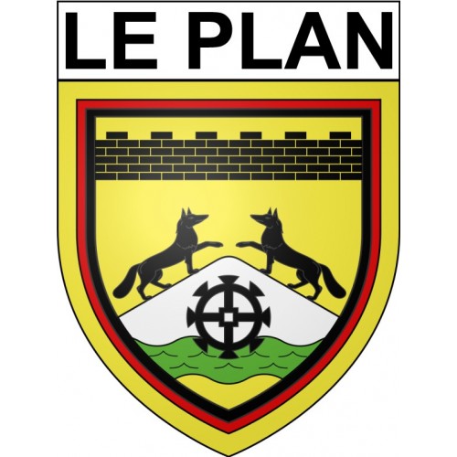 Stickers coat of arms Bazas adhesive sticker