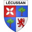 Lécussan 31 ville Stickers blason autocollant adhésif