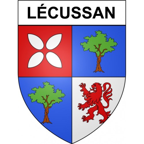 Lécussan 31 ville Stickers blason autocollant adhésif