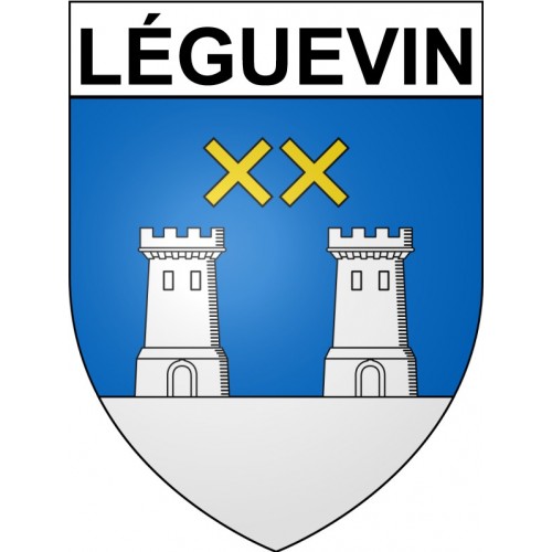 Léguevin 31 ville Stickers blason autocollant adhésif