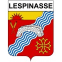 Stickers coat of arms Bazas adhesive sticker