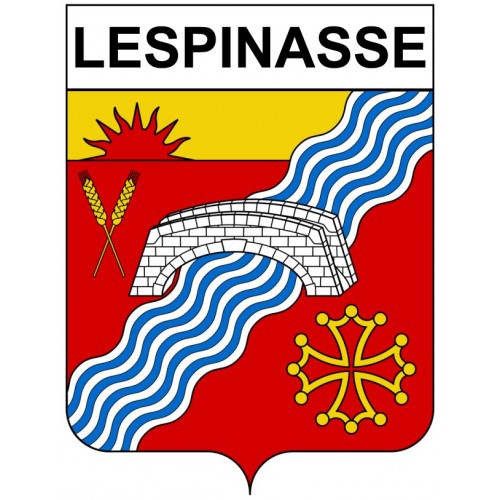 Lespinasse 31 ville Stickers blason autocollant adhésif