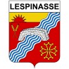 Lespinasse 31 ville Stickers blason autocollant adhésif