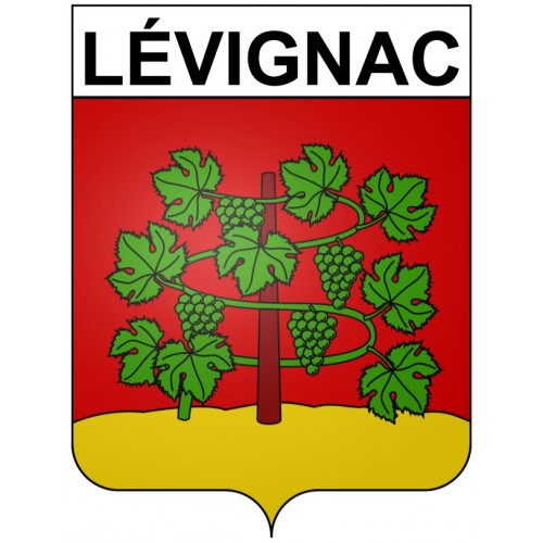 Pegatinas escudo de armas de Bazas adhesivo de la etiqueta engomada