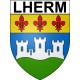 Lherm 31 ville Stickers blason autocollant adhésif