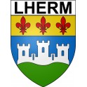 Lherm 31 ville Stickers blason autocollant adhésif