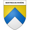 Martres-de-Rivière 31 ville Stickers blason autocollant adhésif