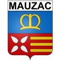 Mauzac 31 ville Stickers blason autocollant adhésif