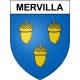 Mervilla 31 ville Stickers blason autocollant adhésif